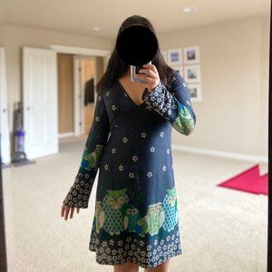 Women's European Contro Corrente Owl Dress